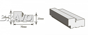 Товар Коробка 2100x70x35 (п) BRK2021