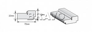 Товар Коробка для полотна: 200x60 Правая BRK5499