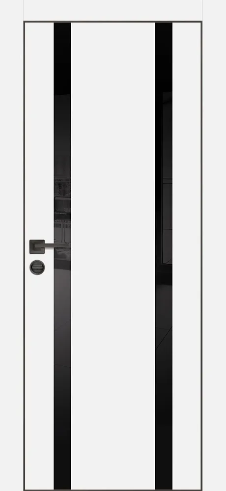 Фото Межкомнатная дверь PX-9  AL кромка с 4-х ст. Белый матовый