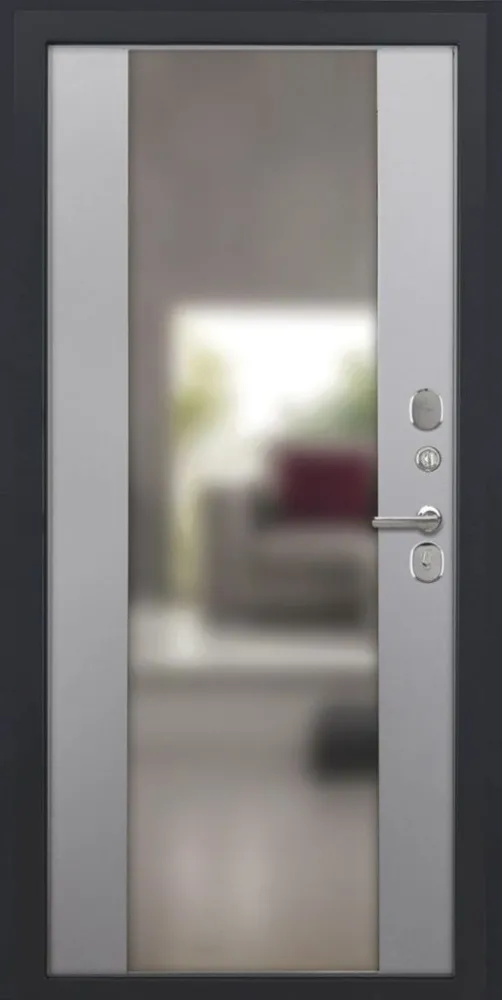 Товар Дверь ДвериПРО Модель L-46 Алиса (16мм, ПВХ софт грей, зеркало) DPRO195330