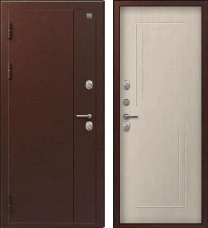 Фото Дверь Термо-100 Антик Медь - Седой дуб DIS007362