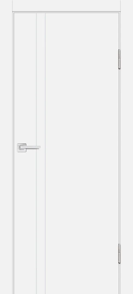 Межкомнатная дверь P-20 AL  молдинг Белый