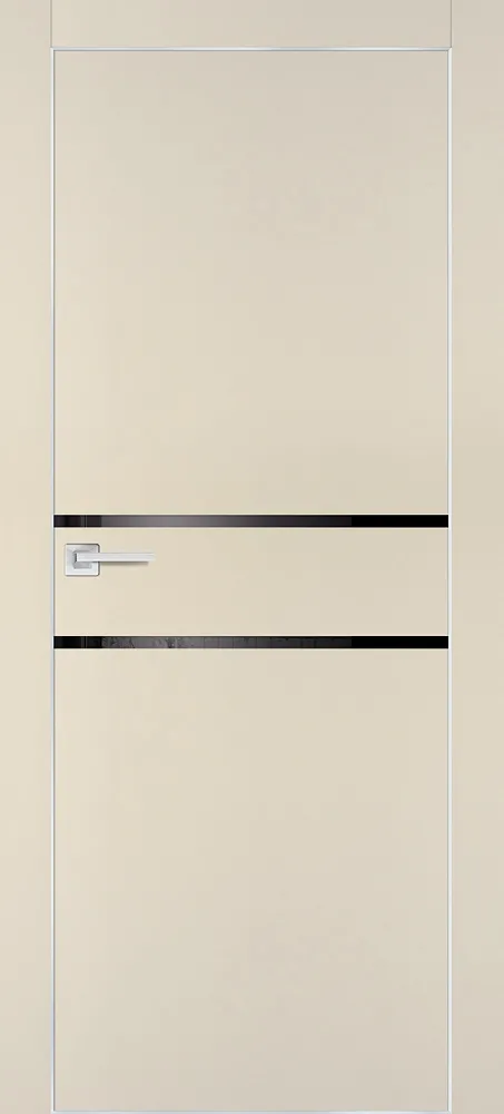 Фото Межкомнатная дверь PX-18 AL кромка с 4-х ст. Бежевый матовый