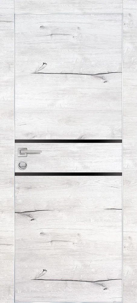 Фото Межкомнатная дверь PX-18 AL кромка с 4-х ст. Дуб арктик
